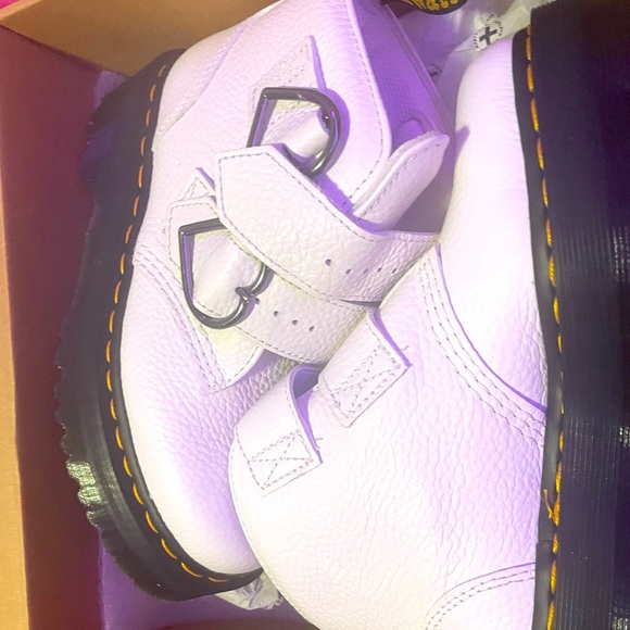 dr martens White boots women's